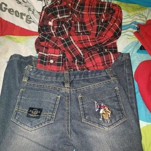 Boys polo outfit